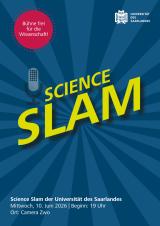 Filmplakat Science Slam der Universität des Saarlandes